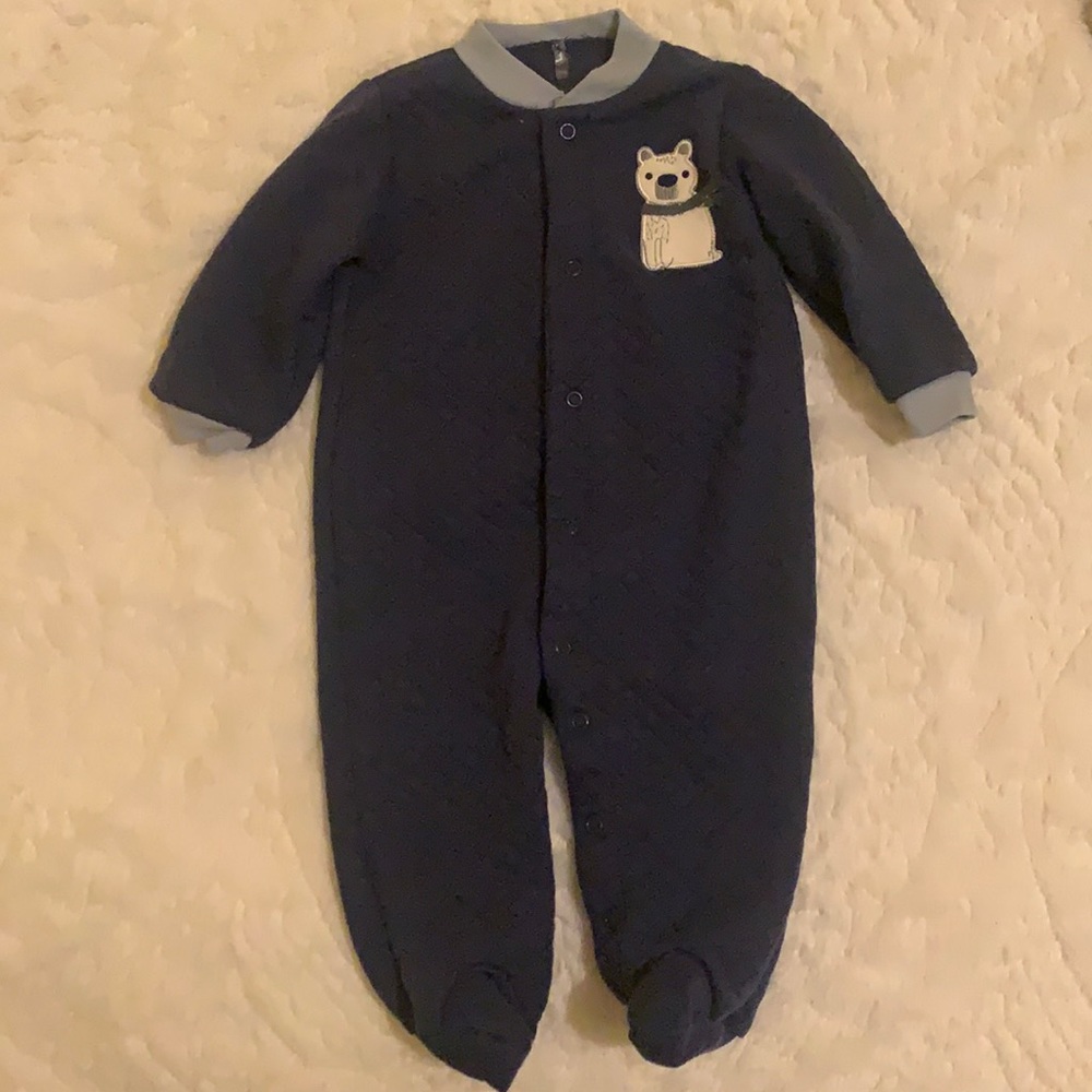 Baby boy Navy blue one piece